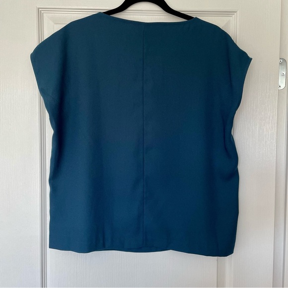 Club Monaco | Crop Boxy Fit Blouse - Size M - Picture 2 of 5